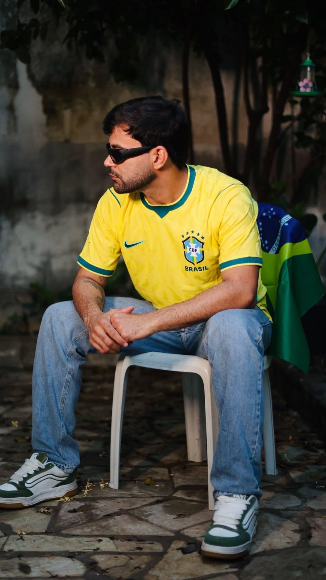 Camisa Oficial Nike CBF Amarela jogador 2026 — escudo bordado