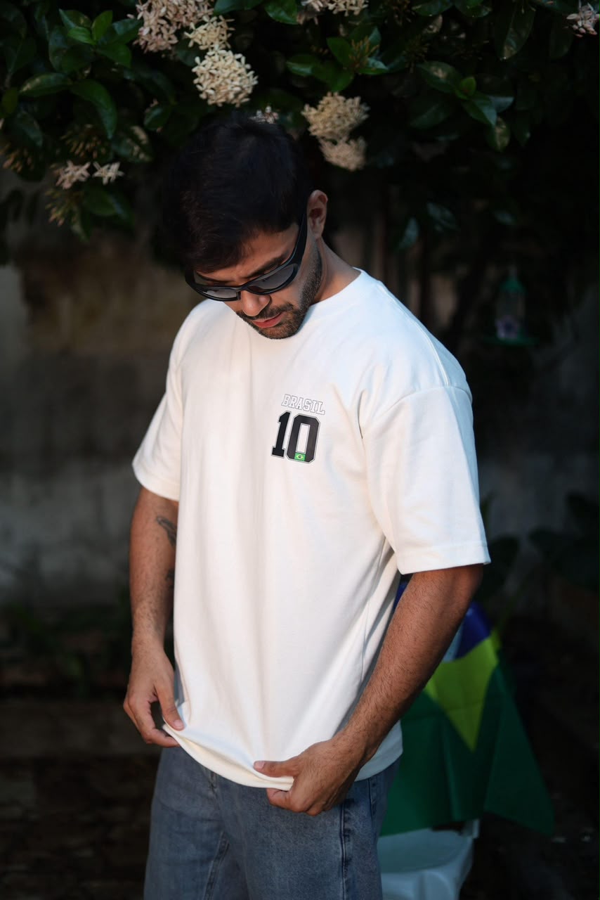 Camiseta Off-white Brasil 10