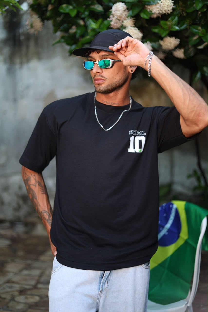 Camiseta Preta Brasil 10